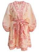 Zimmermann Lucky Plunge Mini Dress