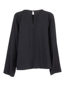 Forte Forte Top Ricamato Manica Lunga Envers Satin Matte