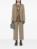 Thom Browne hoch taillierte Hose mit Doppelfalten aus Gunclub-Karo-Cheviot-Tweed