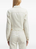 Palm Angels Spread Collar Cotton Denim Jacket