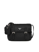 Prada Re Nylon Triangle Logo Plaque Shoulder Bag
