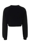 Dolce & Gabbana Black Cotton Blend Sweatshirt
