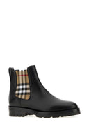 Burberry Black Leather Ankle Boots