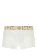 Versace White Stretch Cotton Boxer
