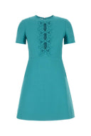 Valentino Garavani Turquoise Wool Blend Dress