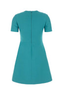 Valentino Garavani Turquoise Wool Blend Dress