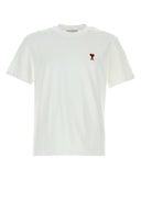 Ami White Cotton T Shirt