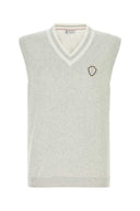 Brunello Cucinelli Light Grey Cotton Vest