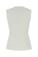 Max Mara White Jersey Fornovo Vest