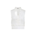 Alberta Ferretti Triple Organza Top