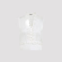 Alberta Ferretti Triple Organza Top