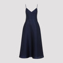 Alberta Ferretti Triple Organza Midi Dress