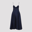 Alberta Ferretti Triple Organza Midi Dress