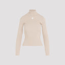 Courrèges Roll Neck Ribbed Jumper