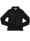 Ann Demeulemeester Mele Slim Fit Jersey Shirt Jacquard Wool Jersey