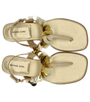 Michael Kors Loretta Gold Zehenstegsandale