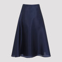 Alberta Ferretti Silk Midi Skirt