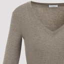 Brunello Cucinelli Ribbed V Neck Sweater