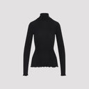 Prada Ribbed Knit Turtleneck Top