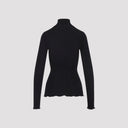 Prada Ribbed Knit Turtleneck Top