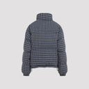 Miu M Iu Reversible Checked Down Jacket
