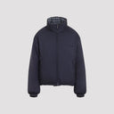 Miu M Iu Reversible Checked Down Jacket