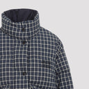 Miu M Iu Reversible Checked Down Jacket