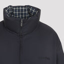 Miu M Iu Reversible Checked Down Jacket