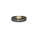 Bracciale in pelle di agnello Saint Laurent