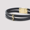Bracciale in pelle di agnello Saint Laurent