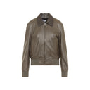 Bottega Veneta Leather Bomber Jacket