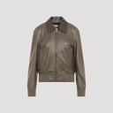 Bottega Veneta Leather Bomber Jacket