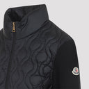 Moncler Quilted Zip Up Cardigan
