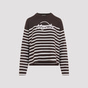 Moncler Striped Logo Knit Sweater