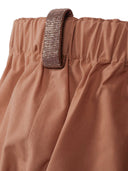 Fabiana Filippi Pantaloni In Popeline Con Elastico In Vita Color Vimini