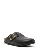 Birkenstock Boston Bold Black, Pull Up Leather