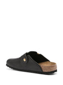 Birkenstock Boston Bold Black, Pull Up Leather