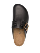 Birkenstock Boston Bold Black, Pull Up Leather
