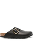 Birkenstock Boston Bold Black, Pull Up Leather
