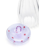 Ichendorf Milano Alice Bottle Purple Mushroom With Red Dots