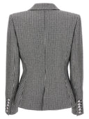 Alexandre Vauthier Double Breasted Houndstooth Blazer