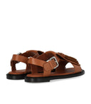 Max Mara Weekend Arte Braune flache Sandale