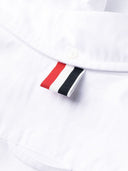 Thom Browne Knee Length Point Collar Shirtdress W/Rwb Grosgrain Placket In Oxford