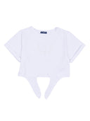 Ermanno Scervino Kids T Shirt Con Nodo Jersey D