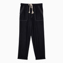 Isabel Marant étoile Black Silk Trousers With Drawstring