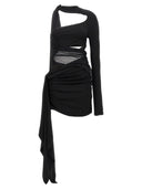 Mugler Cut Out Sheer Dress