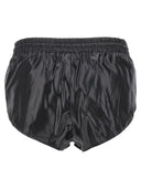Mugler Shiny Effect Fabric Swimsuit Shorts