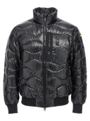 Blauer Quilted Down Giacca