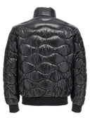 Blauer Quilted Down Giacca