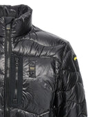Blauer Quilted Down Giacca